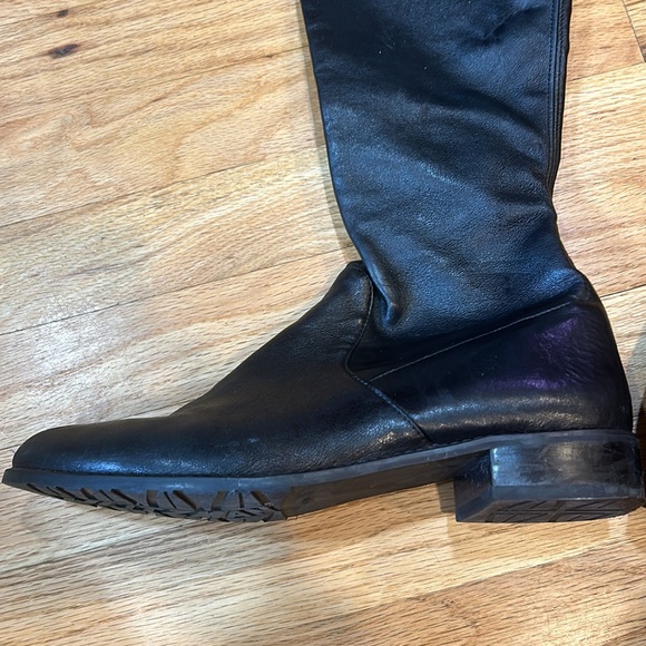 Thigh high beautiful Stuart weitzman black leather boots - Picture 11 of 13